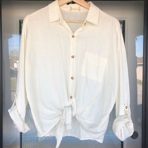 Francesca’s linen shirt